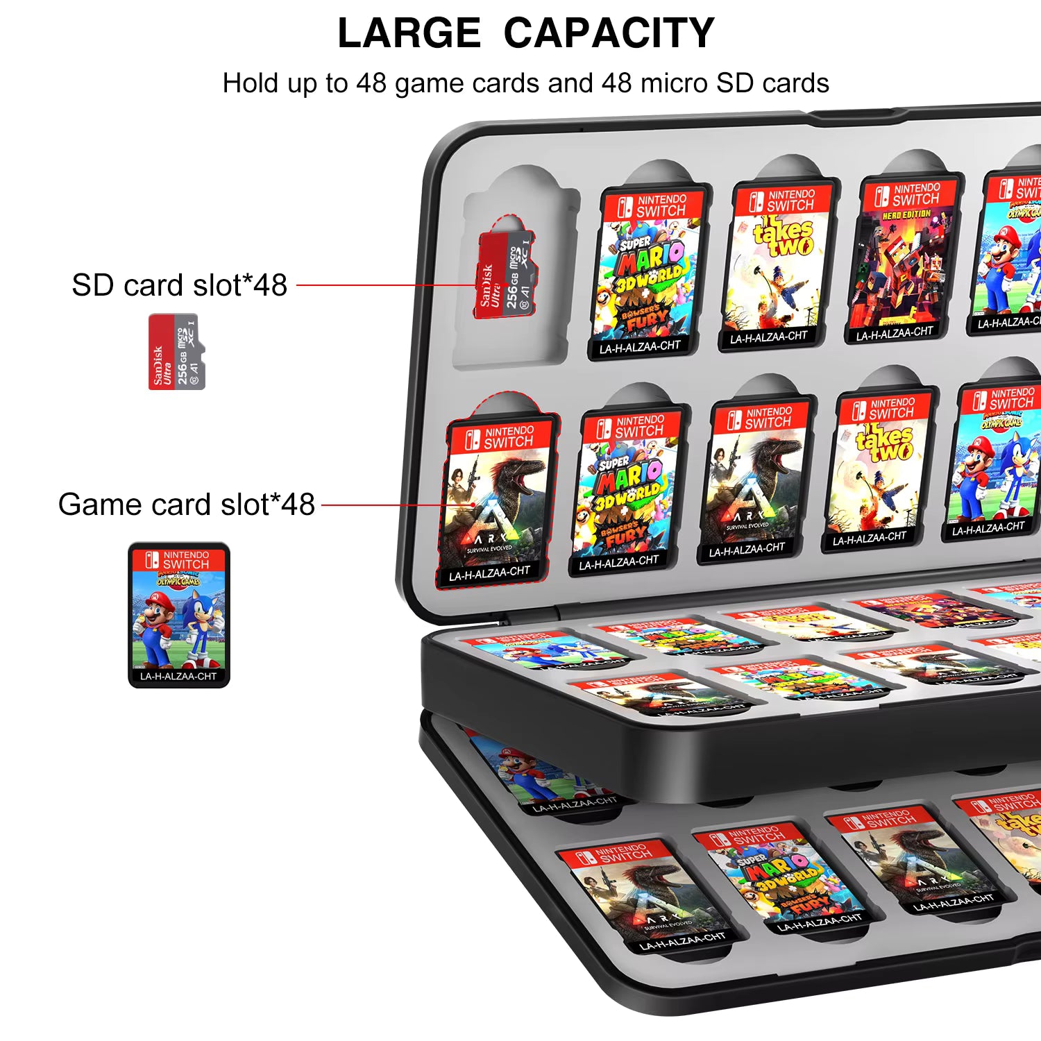 Switch Game Card Storage Case - Large