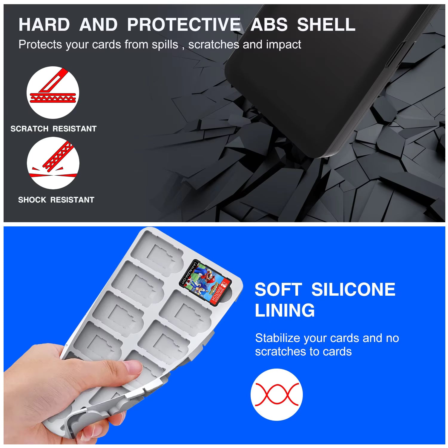 Switch Game Card Storage Case - Large