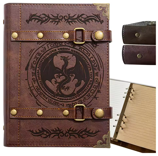 Red Dragon Totem A5 fantasy RPG binder notebook