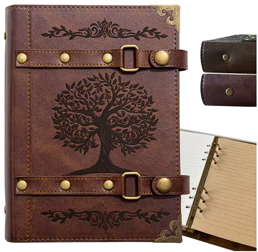 Red Tree of Life A5 fantasy RPG binder notebook