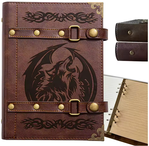 Red Wolf A5 fantasy RPG binder notebook